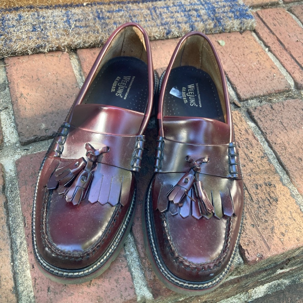 G.H. Bass & Co. Brown Leather Loafers Slip-Ons